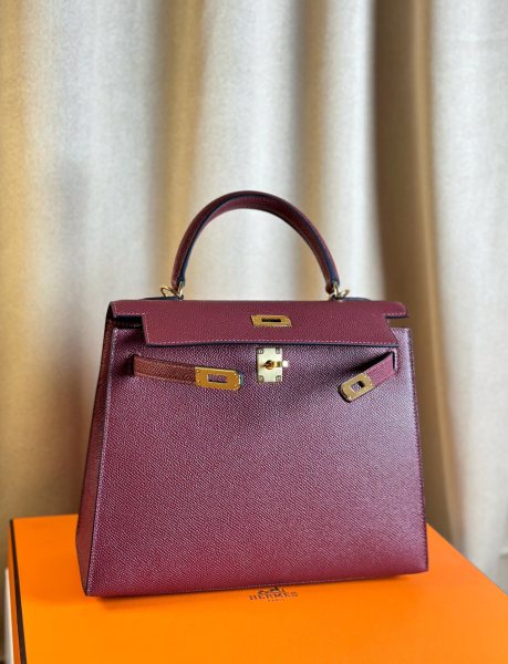  Handbags Hermes Kelly size:25 cm