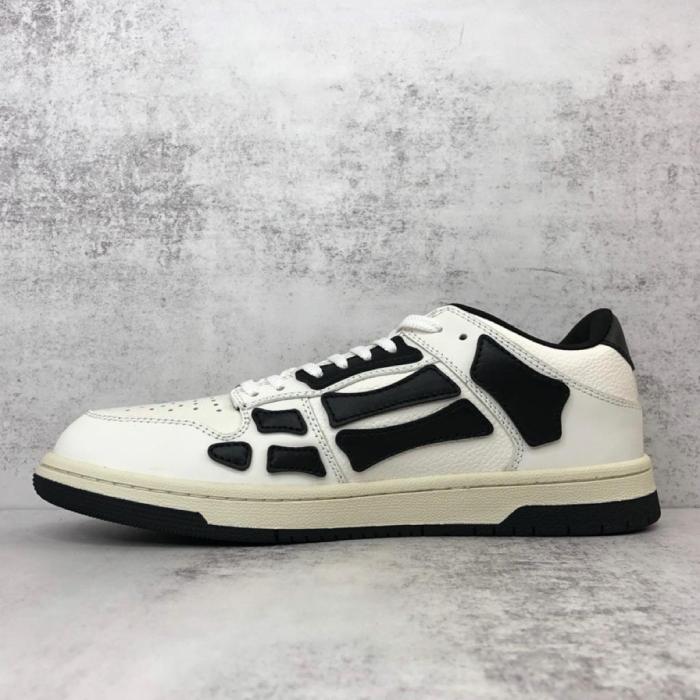 AMIRI Skel Top Low White Black White