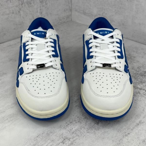 AMIRI Skel Top Low White Blue