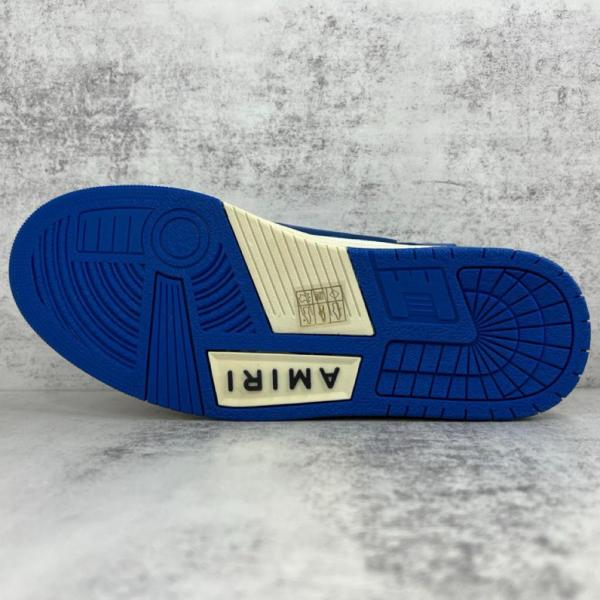 AMIRI Skel Top Low White Blue