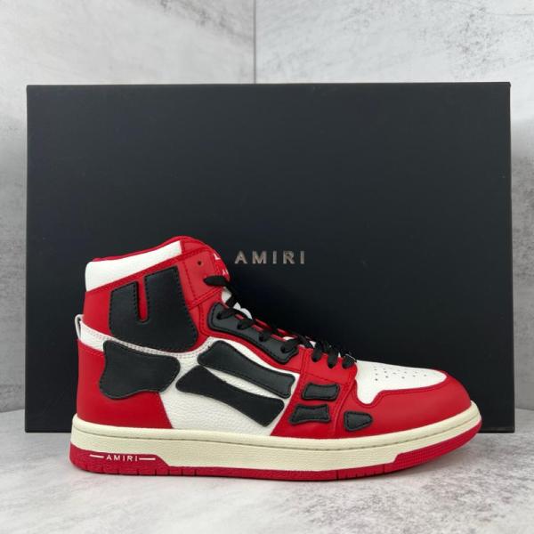 AMIRI Skel Top Hi Red White