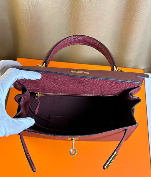  Handbags Hermes Kelly size:25 cm