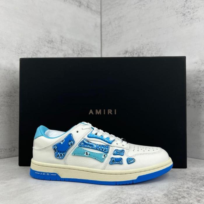 AMIRI Skel Top Low Bandana White Light Blue