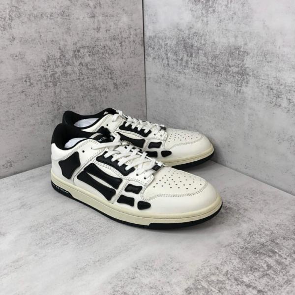 AMIRI Skel Top Low White Light Grey Black