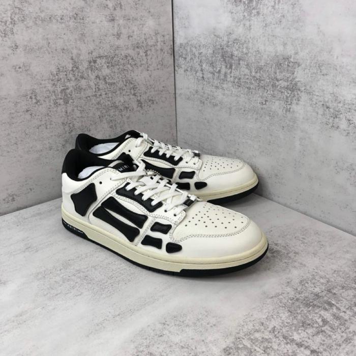 AMIRI Skel Top Low White Black White