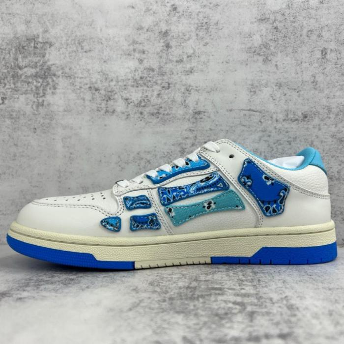 AMIRI Skel Top Low Bandana White Light Blue