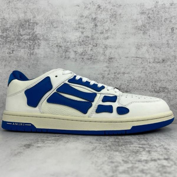 AMIRI Skel Top Low White Blue