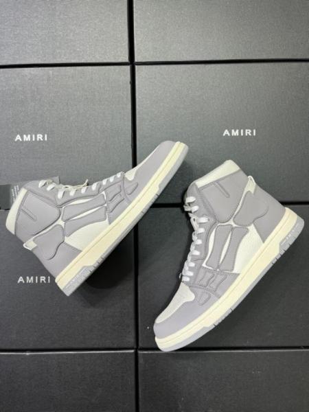 AMIRI Skel Top Hi Grey White
