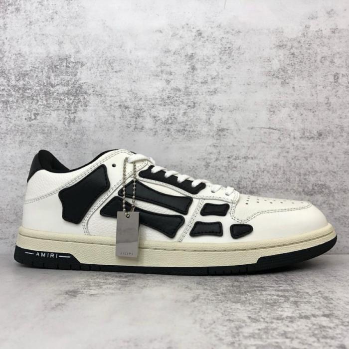 AMIRI Skel Top Low White Black White