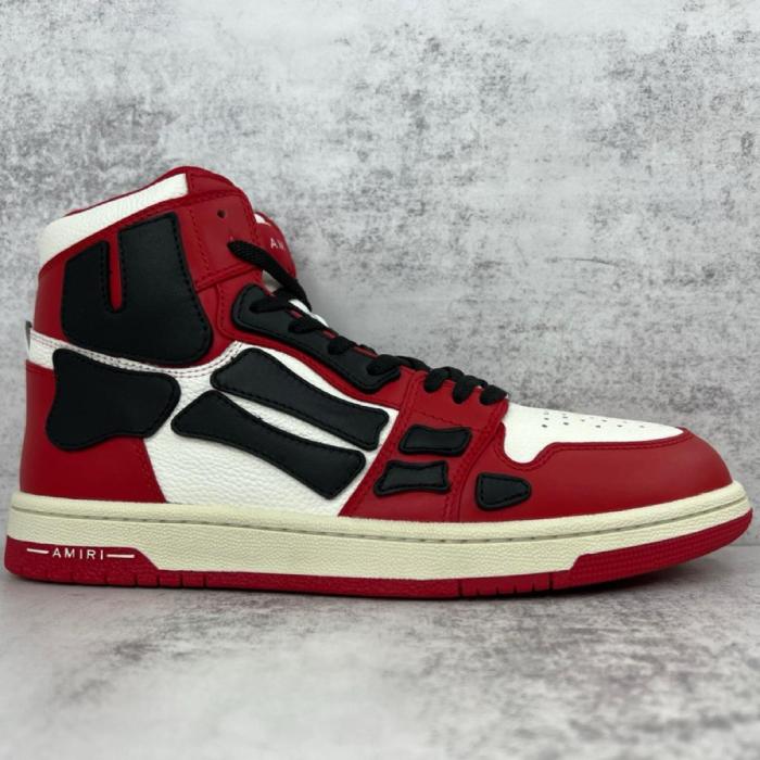 AMIRI Skel Top Hi Red White