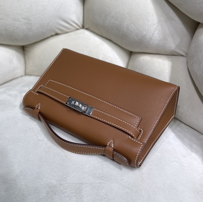  Handbags Hermes Kelly size:22 cm