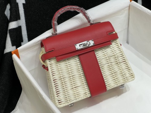  Handbags Hermes Kelly size:25 cm