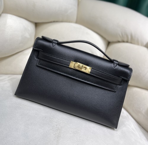  Handbags Hermes Kelly size:22 cm