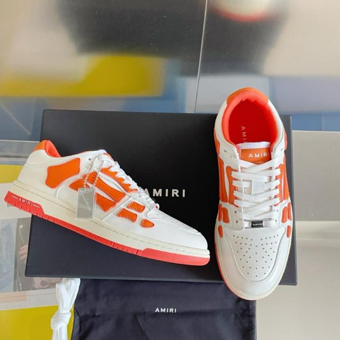 AMIRI Skel Top Low White Orange