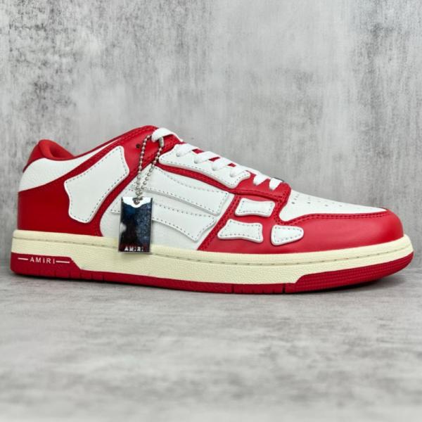 AMIRI Skel Top Low Red White