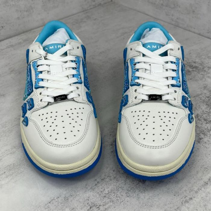 AMIRI Skel Top Low Bandana White Light Blue