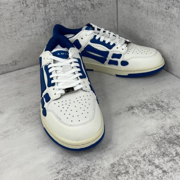 AMIRI Skel Top Low White Blue