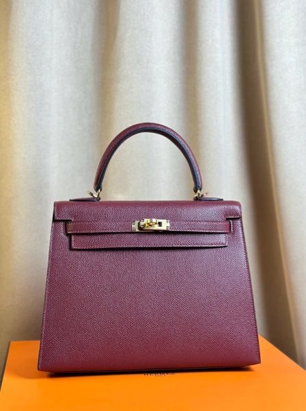  Handbags Hermes Kelly size:25 cm