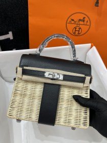  Handbags Hermes Kelly size:25 cm