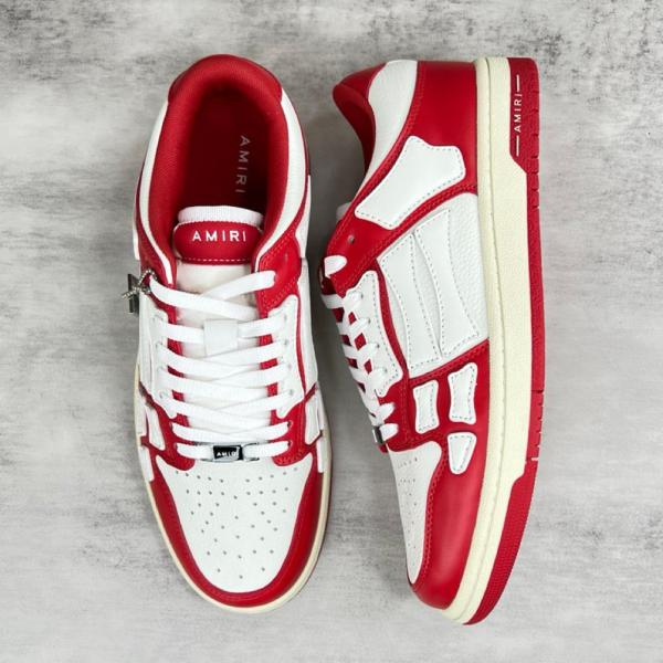 AMIRI Skel Top Low Red White