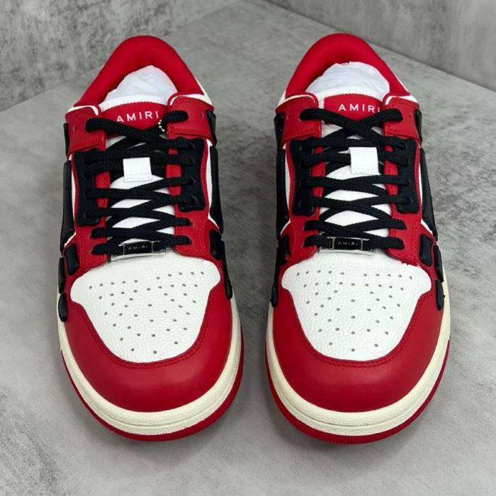 AMIRI Skel Top Low White Red White