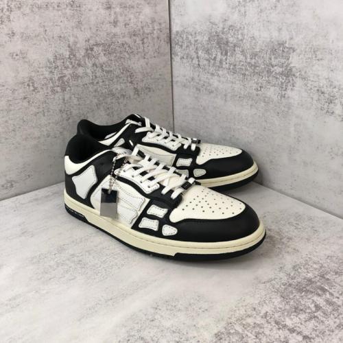 AMIRI Skel Top Low Black White