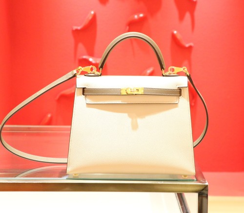  Handbags Hermes Kelly size:25 cm