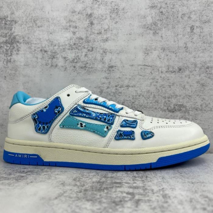 AMIRI Skel Top Low Bandana White Light Blue