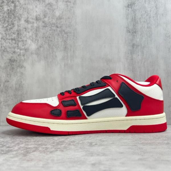 AMIRI Skel Top Low White Red White