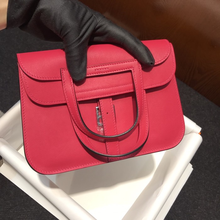  Handbags Hermes Halzan  size:22cm 