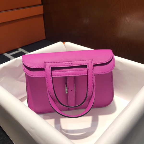  Handbags Hermes Halzan  size:22cm 