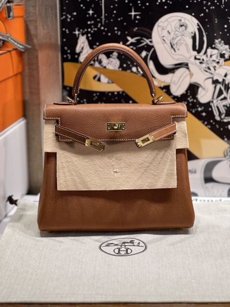  Handbags Hermes Kelly size:25 cm