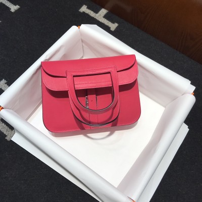  Handbags Hermes Halzan  size:22cm 