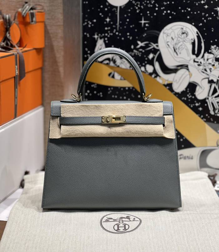  Handbags Hermes Kelly size:25 cm