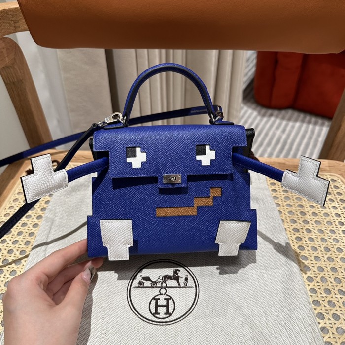 Handbags Hermes Kelly doll size:25 cm