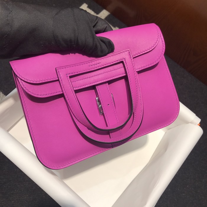  Handbags Hermes Halzan  size:22cm 