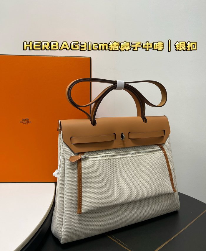  Handbags Hermes Herbag size:25/31/10 cm