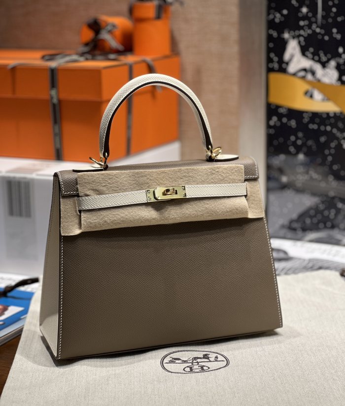  Handbags Hermes Kelly size:25 cm