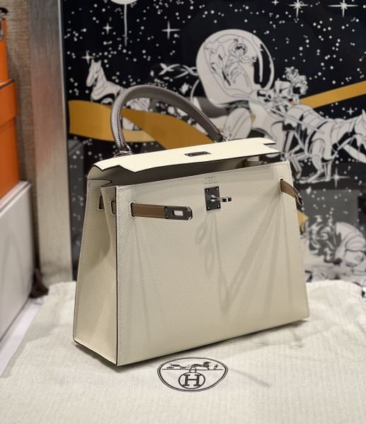  Handbags Hermes Kelly size:25 cm