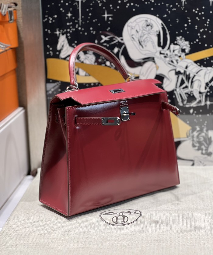  Handbags Hermes Kelly size:25 cm