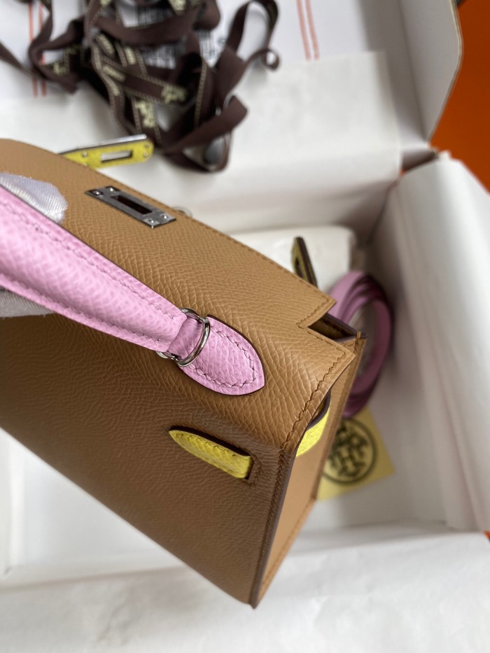  Handbags HermesMini Kelly size:19 cm