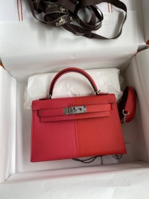  Handbags Hermes Mini Kelly size:19 cm