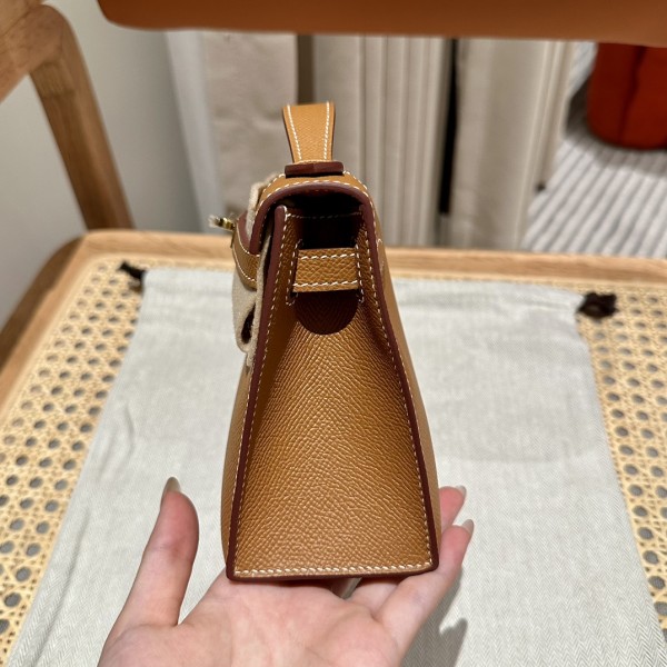  Handbags Hermes mini Kelly size:22cm