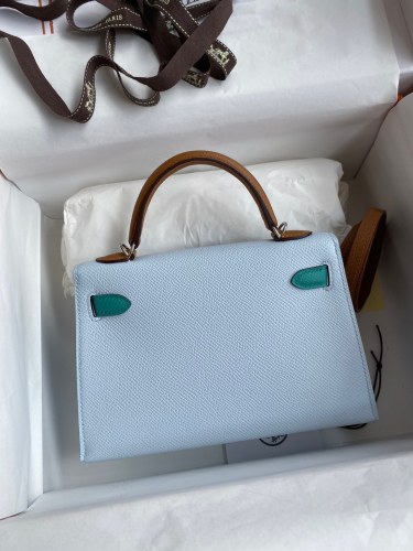  Handbags Hermes Mini Kelly size:19 cm