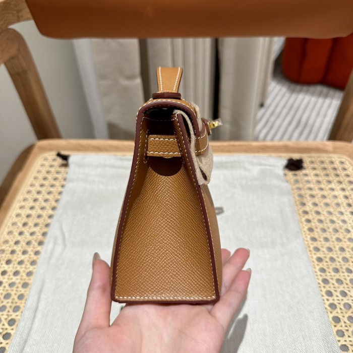  Handbags Hermes mini Kelly size:22cm