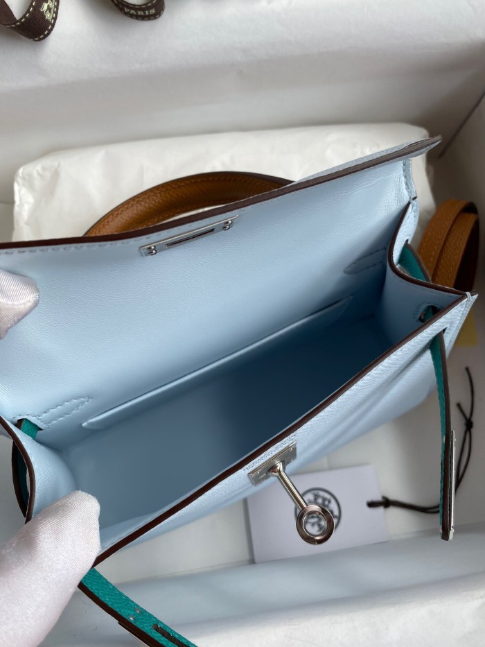  Handbags Hermes Mini Kelly size:19 cm