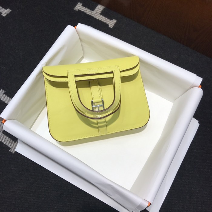  Handbags Hermes Halzan  size:22 cm