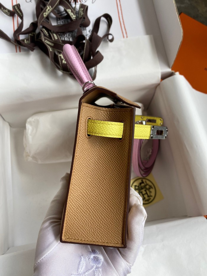  Handbags HermesMini Kelly size:19 cm