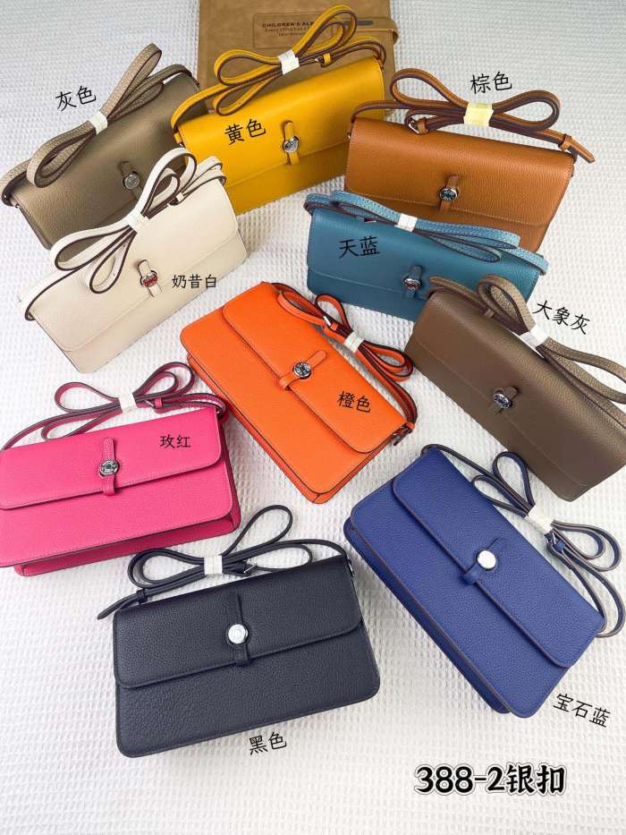  Handbags Hermes Togo 388-2 size:24*13.5*6 cm
