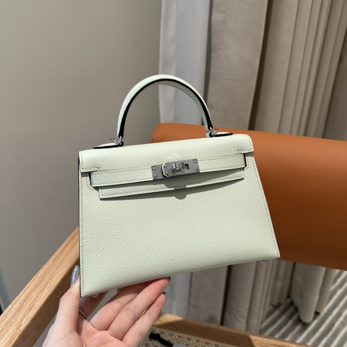  Handbags Hermes mini Kelly size:19 cm